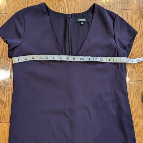 Aritzia BABATON Jameson Dark Purple Shift Mini Dress size 2 - Picture 8 of 8
